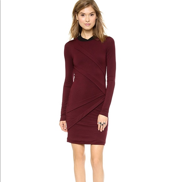 Cut25 by Yigal Azrouel Dresses & Skirts - Cut25 by Yigal Azrouel maroon knit dress size XS
